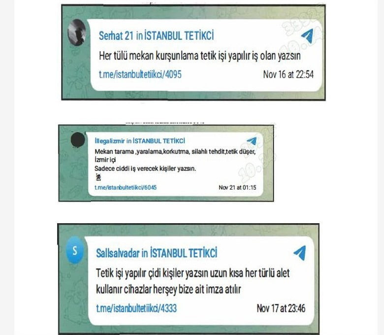 TELEGRAM İSİMLİ SOSYAL MEDYA PLATFORMU ÜZERİNDEN YAPILAN PAYLAŞIMLAR