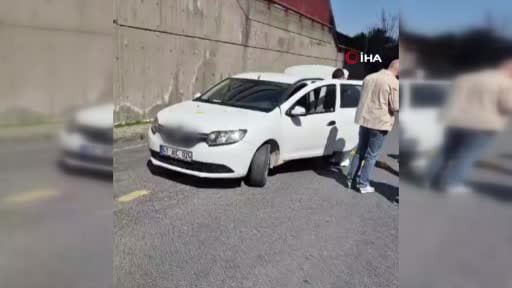 Teröristlerin kiraladığı otomobil polis ekipleri tarafından inceleniyor