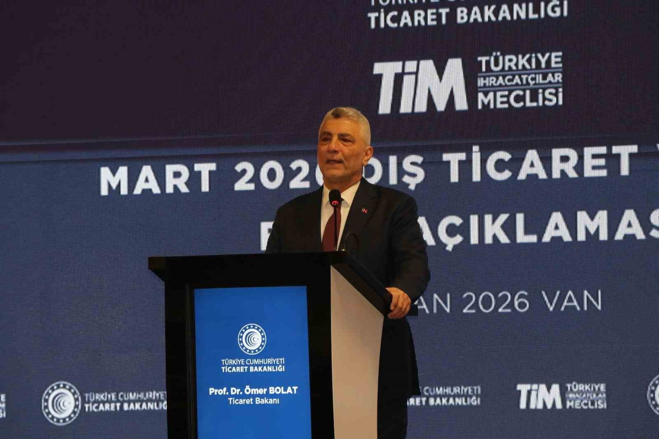 TİCARET BAKANI ÖMER BOLAT, 2026 MART AYINDA MAL İHRACATININ 21,9 MİLYAR DOLAR OLDUĞUNU BELİRTEREK...