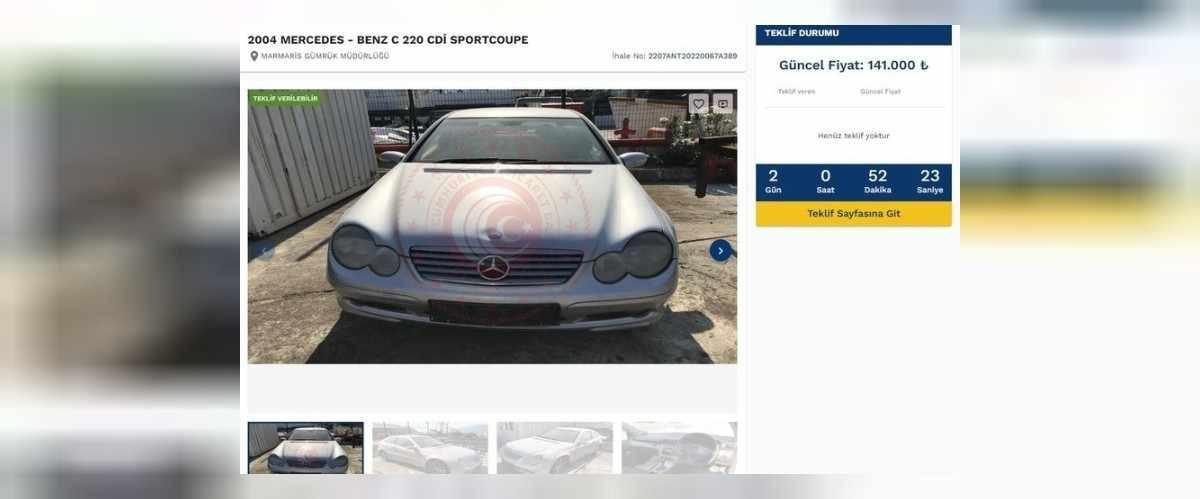 Ticaret Bakanlığı araç ilanları