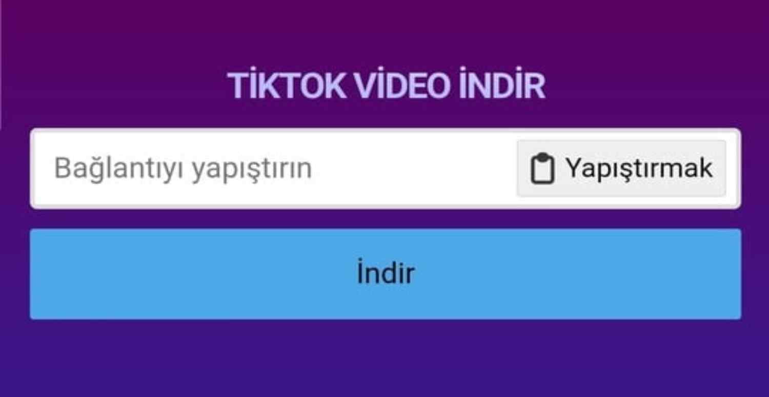 Tiktok yazısız video indirme