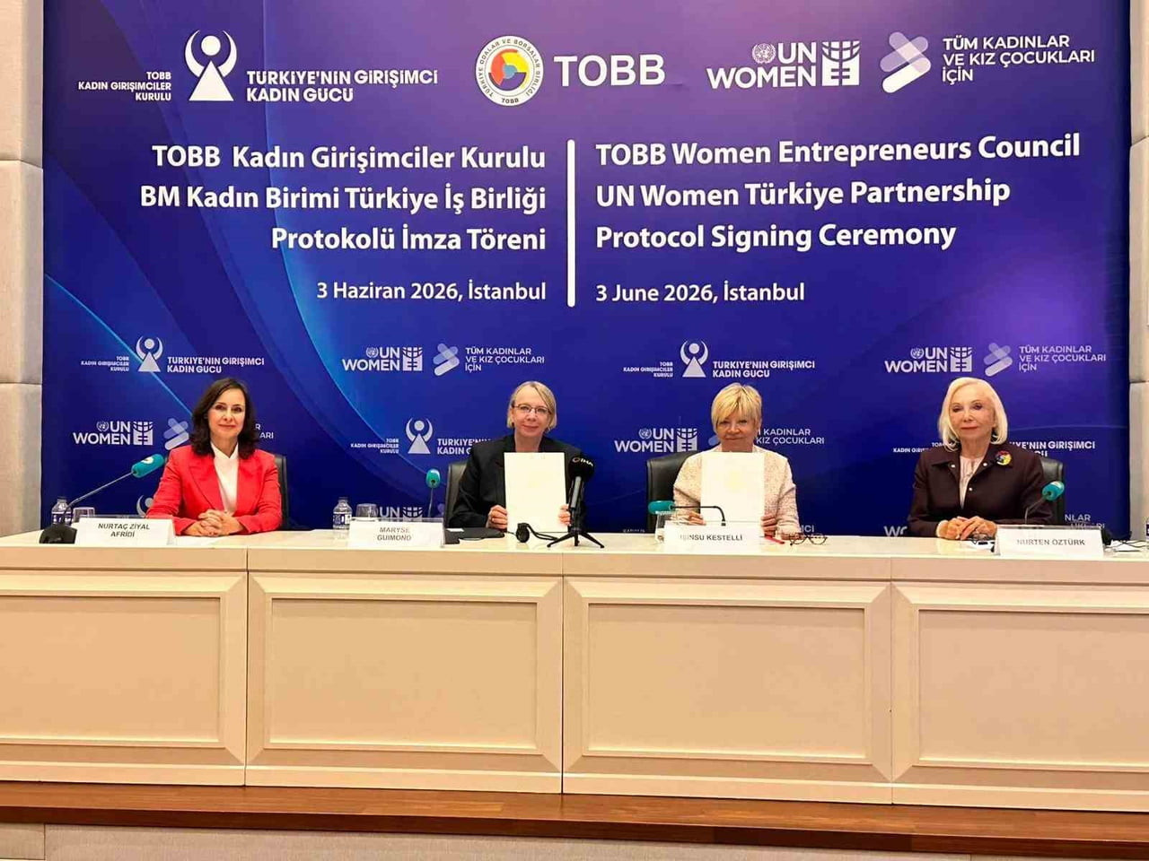 TOBB KADIN GİRİŞİMCİLER KURULU İLE BİRLEŞMİŞ MİLLETLER KADIN BİRİMİ (UN WOMEN) ARASINDA KADIN...