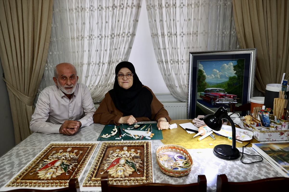 Trabzon'un Yomra ilçesinde yaşayan Asiye Satıroğlu, evinin bulunduğu mahalleye açılan kurs...