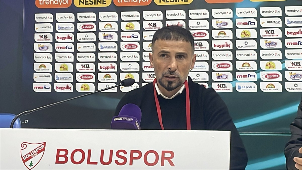 Trendyol 1. Lig'in 16. haftasında sahasında Erzurumspor FK'yı konuk eden Boluspor'un teknik...