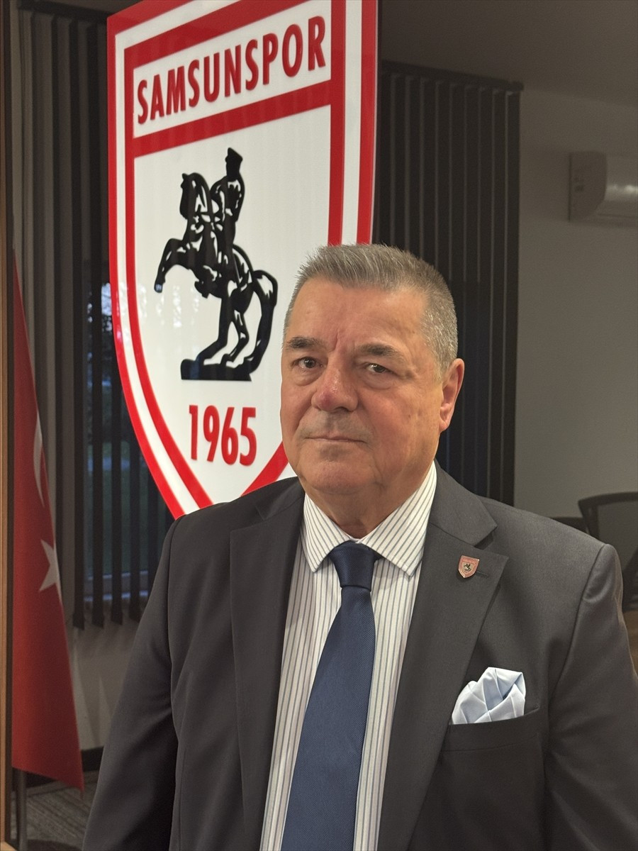 Trendyol Süper Lig ekiplerinden Samsunspor'un kulüp başkan vekili Veysel Bilen, Nuri Asan...