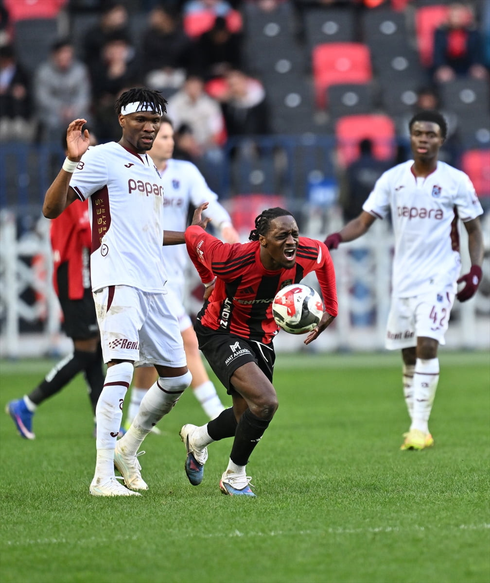 Trendyol Süper Lig'in 23. haftasında Gaziantep FK ile Trabzonspor, Gaziantep Büyükşehir Stadı’nda...