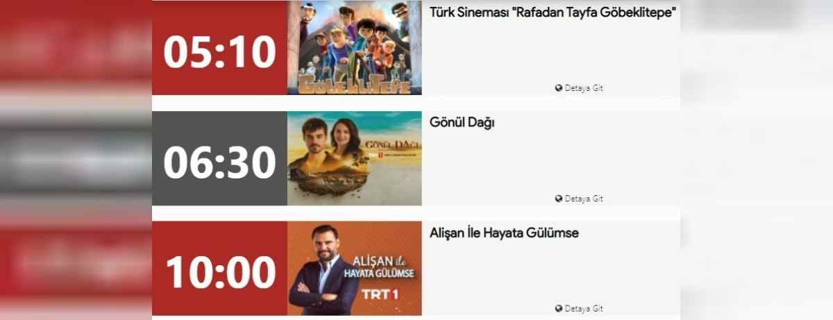 TRT1 yayın akışı