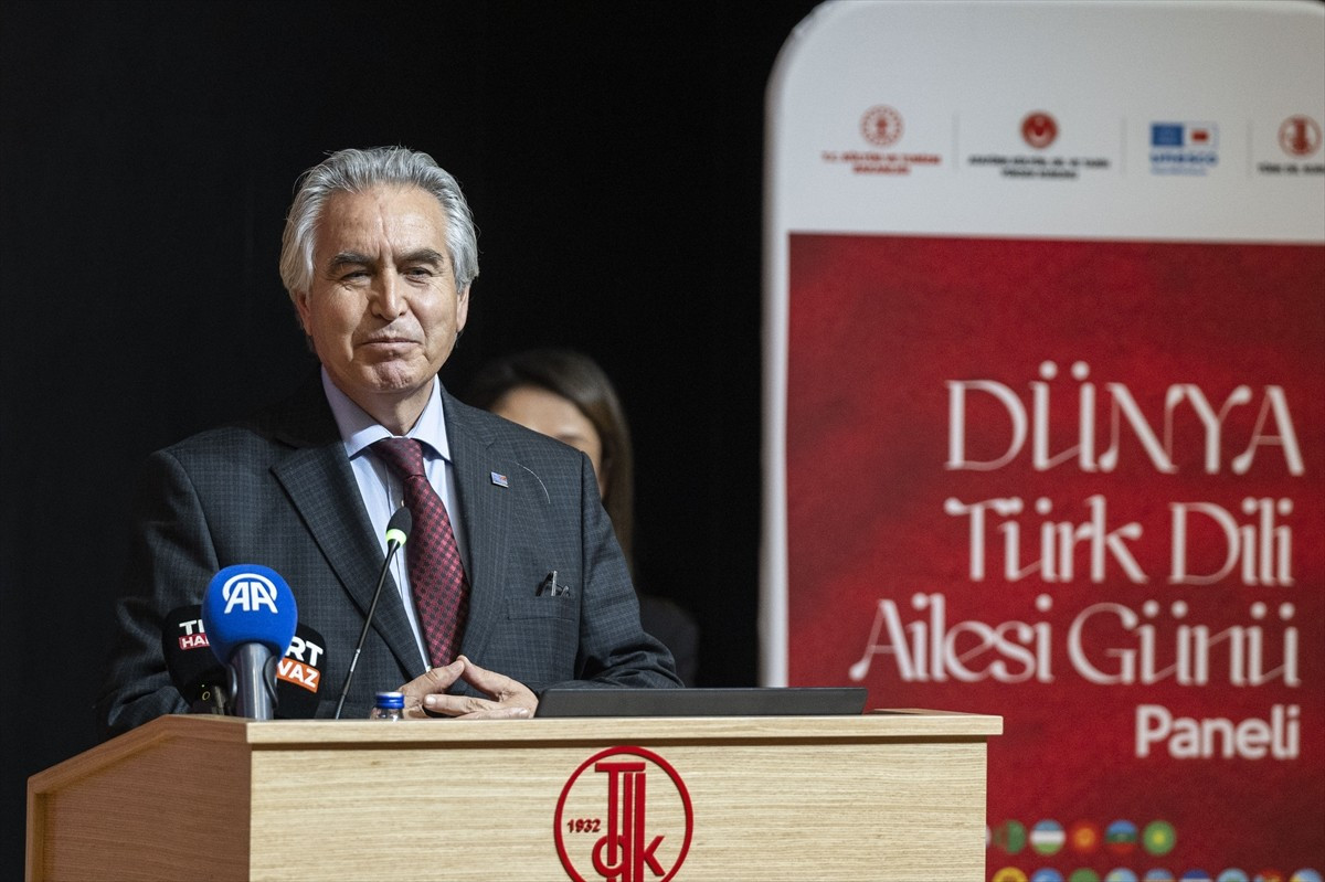 Türk Dil Kurumunca (TDK) Ankara'da "15 Aralık Dünya Türk Dili Ailesi Günü" kapsamında panel...