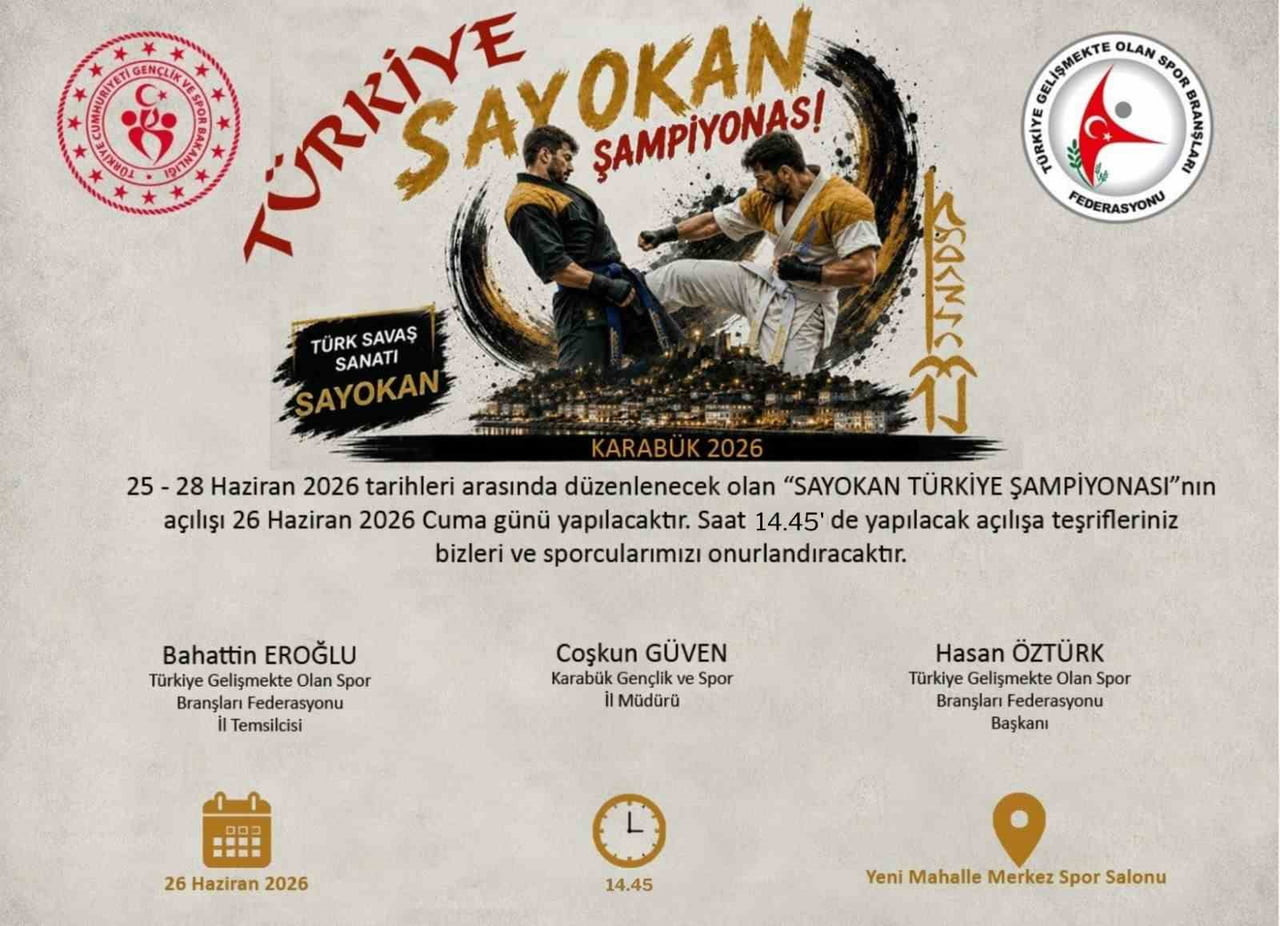 TÜRK SAVAŞ SANATI SAYOKAN’IN EN ÖNEMLİ ORGANİZASYONLARINDAN BİRİ OLAN SAYOKAN TÜRKİYE ŞAMPİYONASI...