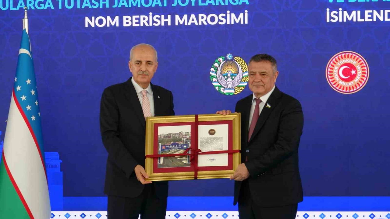 TÜRKİYE BÜYÜK MİLLET MECLİSİ BAŞKANI NUMAN KURTULMUŞ VE ÖZBEKİSTAN ALİ MECLİSİ YASAMA MECLİSİ...