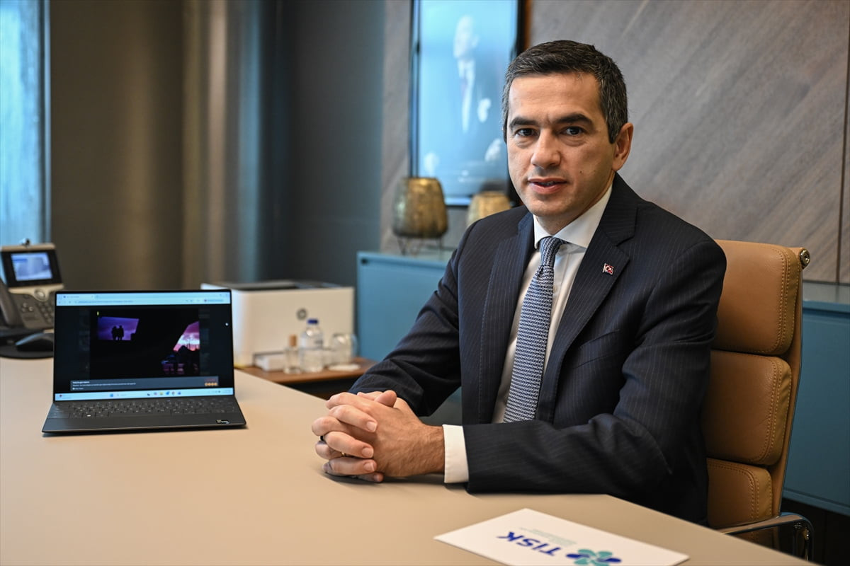 Türkiye İşveren Sendikaları Konfederasyonu (TİSK) Başkanı Özgür Burak Akkol, Anadolu Ajansının...