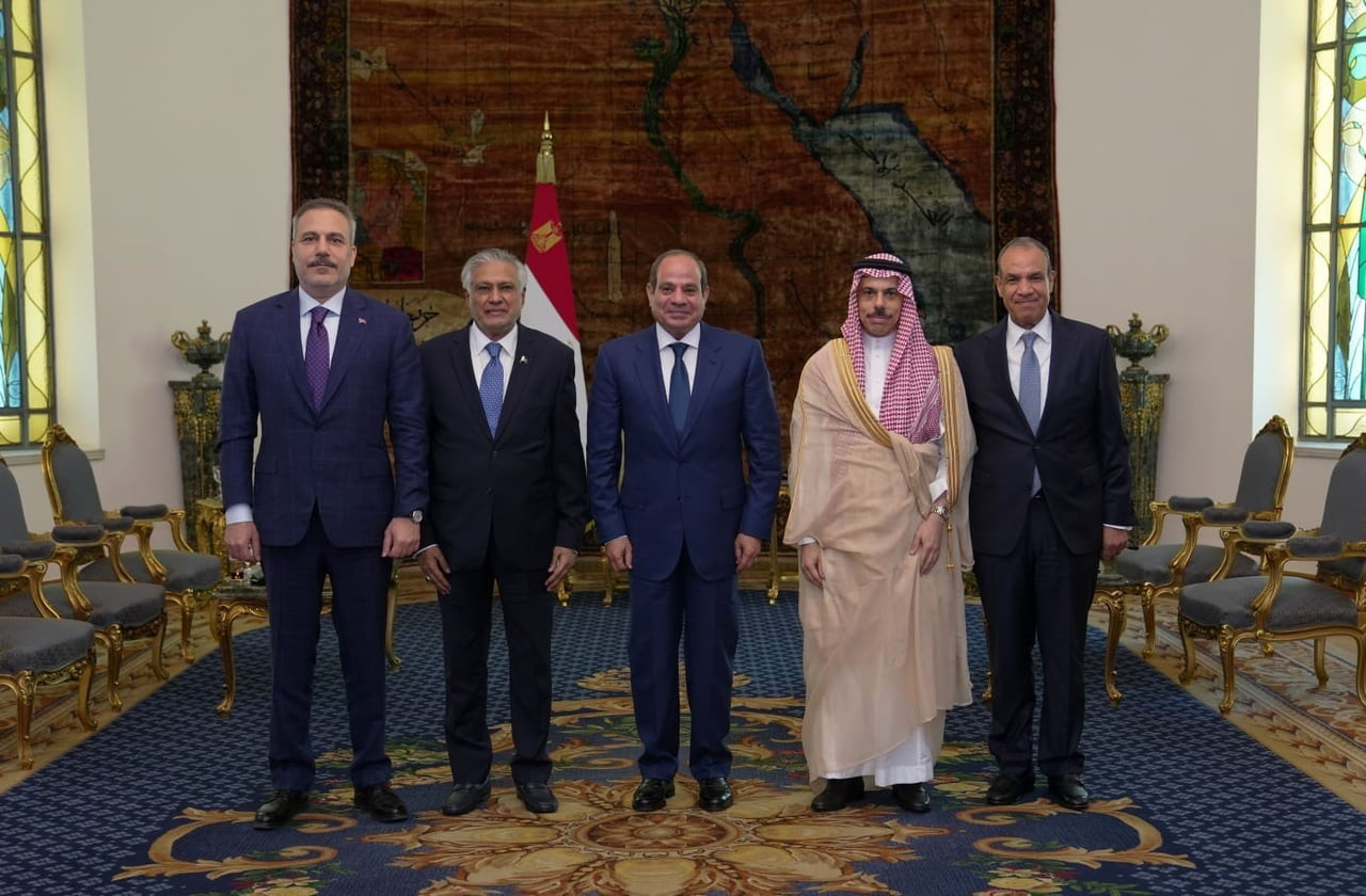 TÜRKİYE, PAKİSTAN VE SUUDİ ARABİSTAN DIŞİŞLERİ BAKANLARI, MISIR CUMHURBAŞKANI ABDÜLFETTAH ES-SİSİ...