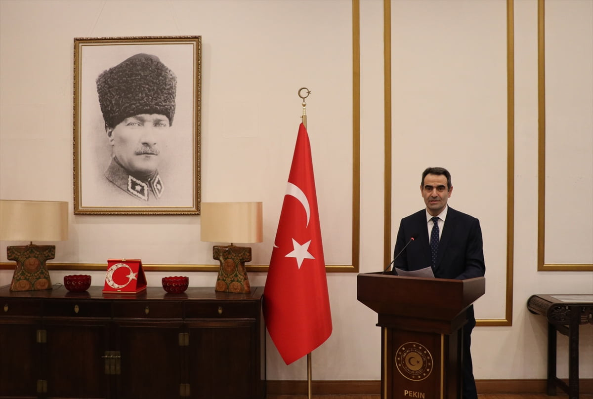 Türkiye'nin Pekin Büyükelçiliğinde ramazan dolayısıyla Çin'de yaşayan Türk vatandaşları için iftar...