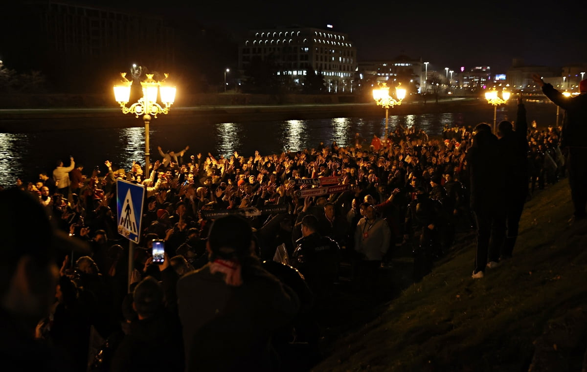 UEFA Konferans Ligi play-off turu ilk maçında Shkendija ile Samsunspor, Todor Proeski Arena’da...