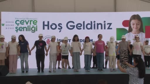Ümraniye'de anlamlı çevre şöleni: Atıklar eserlere dönüştü, çocuklar gelecek için çiçek...