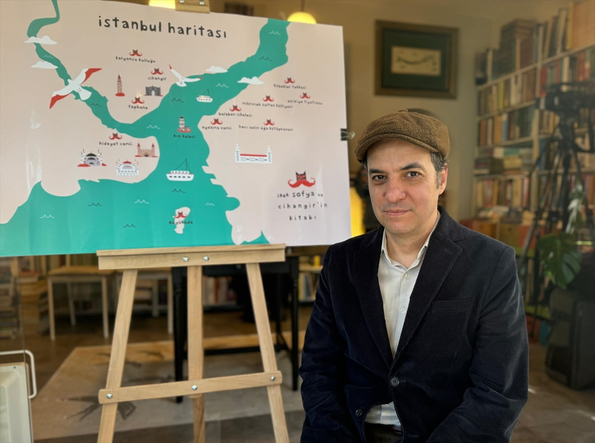 Üsküdar'daki Kadim Sahaf'ta 17 Şubat Dünya Kediler Günü vesilesiyle düzenlenen etkinlikte...