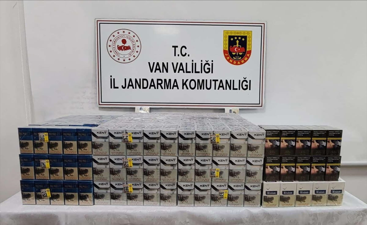 Van'da jandarma ekiplerince ruhsatsız silah ve gümrük kaçağı sigara ele geçirildi.