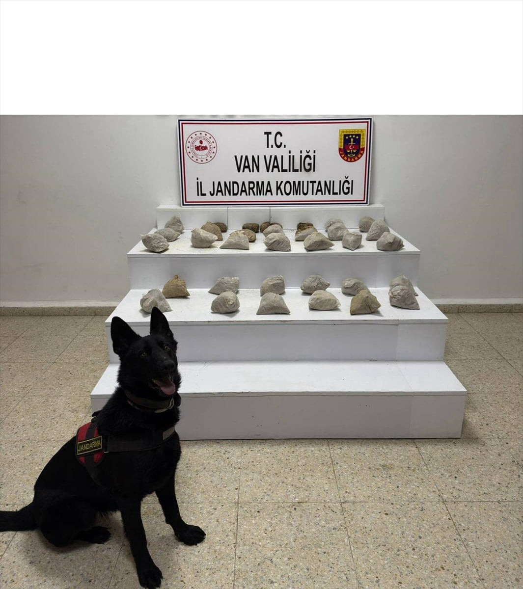 Van'ın Başkale ilçesinde bir adreste 24 kilogram eroin ele geçirildi.