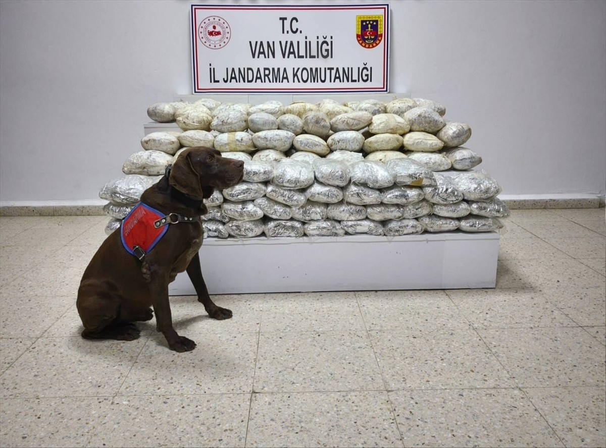 Van'ın Başkale ilçesinde düzenlenen operasyonda 60 kilogram uyuşturucu ele geçirildi.