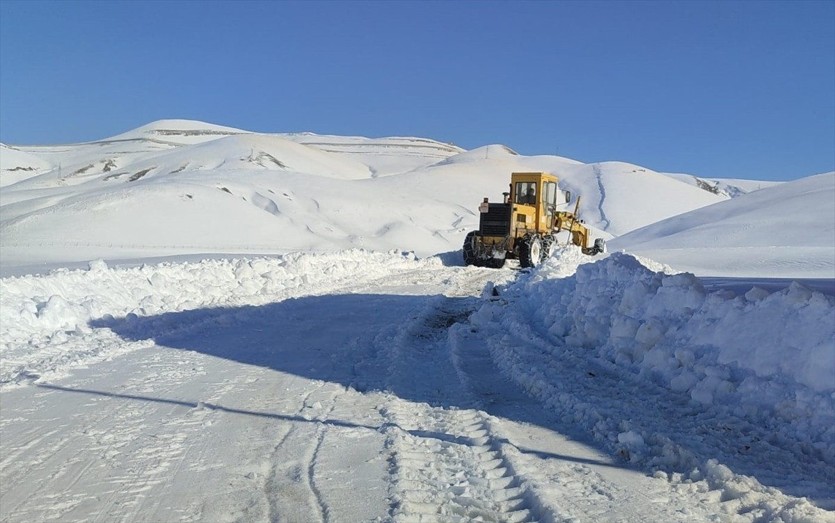 Van'ın yüksek kesimlerinde kar nedeniyle kapanan yollar ulaşıma açıldı.