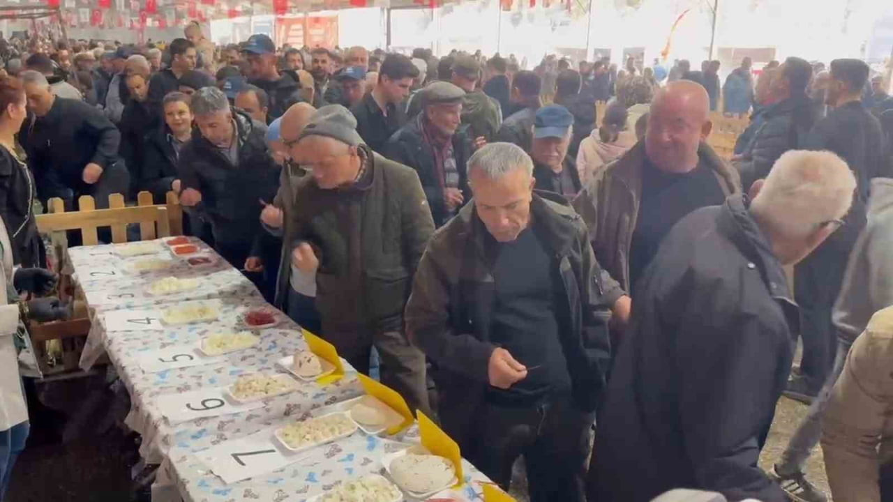 VATANDAŞLARIN PEYNİR TADIMI YAPMASI