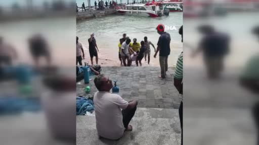 Vietnam'ın güneyindeki Phu Quoc adası yakınlarında sürat teknesinin devrilmesi sonucu 15 Hint...