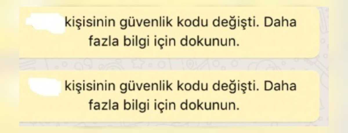 WhatsApp güvenlik kodu değişti ne demek