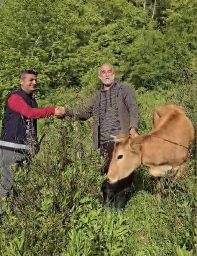 YAKLAŞIK 5 SAAT SÜREN ÇALIŞMANIN ARDINDAN MAHSUR KALAN DÜVE BULUNDUĞU YERDEN ÇIKARILARAK SAHİBİNE...