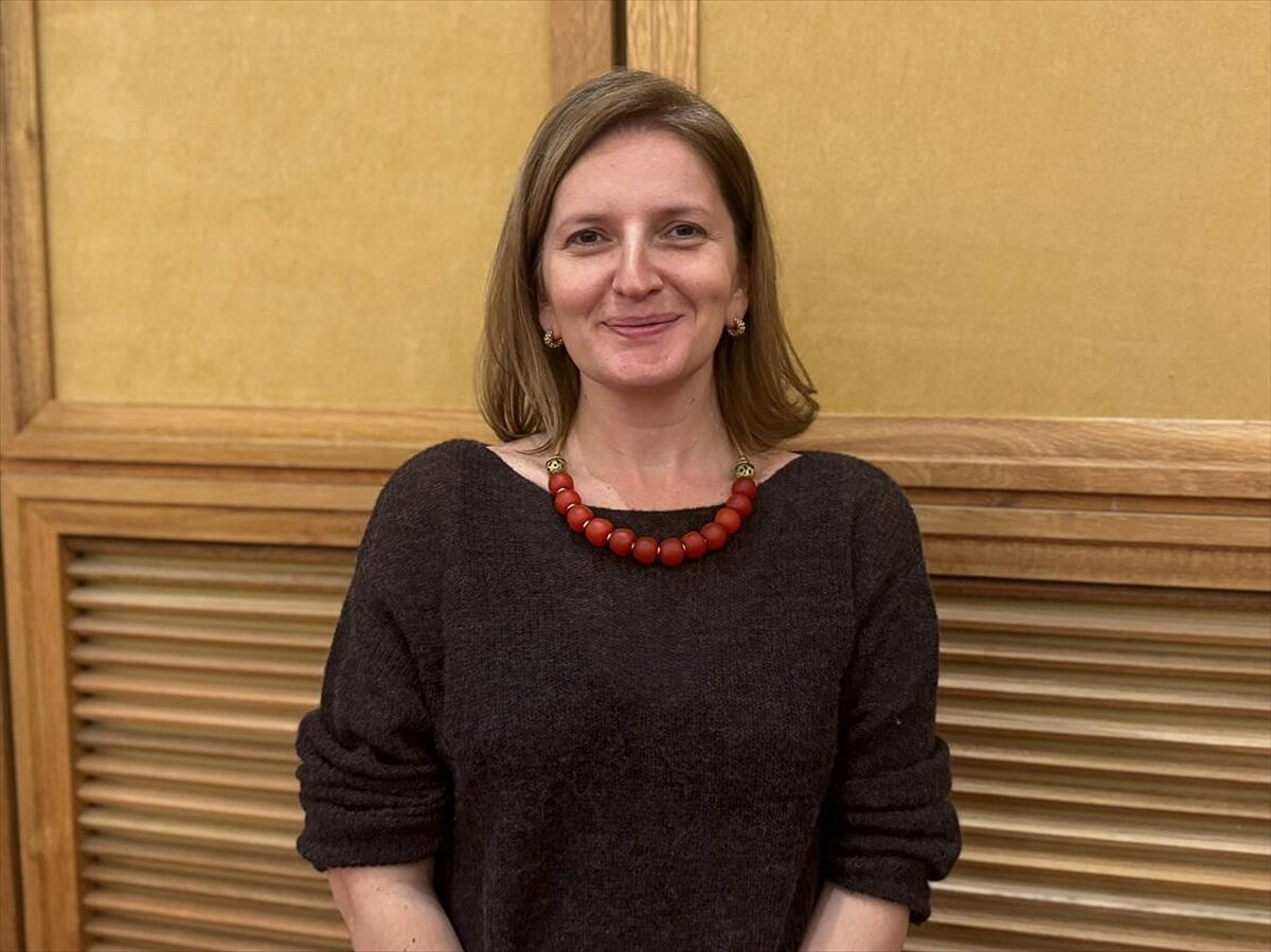 Yazar Salome Benidze, AA muhabirine açıklamalarda bulundu.