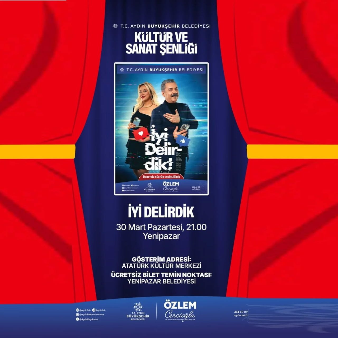 YENİPAZAR BELEDİYE BAŞKANI MALİK ERCAN, BU AKŞAM AYDIN BÜYÜKŞEHİR BELEDİYESİ TARAFINDAN...