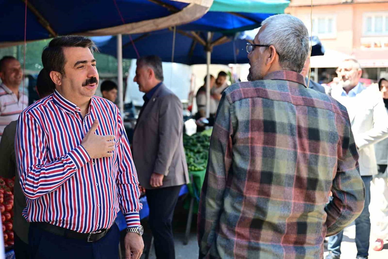 YILDIRIM BELEDİYE BAŞKANI OKTAY YILMAZ, BAYRAM ÖNCESİNDE SİNANDEDE SEMT PAZARI VE TEYYARECİ MEHMET...