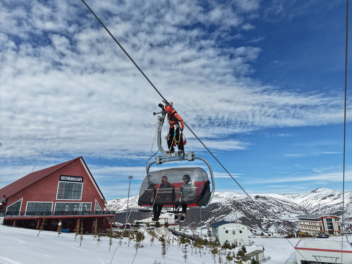 Yıldız Dağı Kış Sporları ve Turizm Merkezi'nde, çığ ve mekanik tesislerde olası mahsur kalmalara...