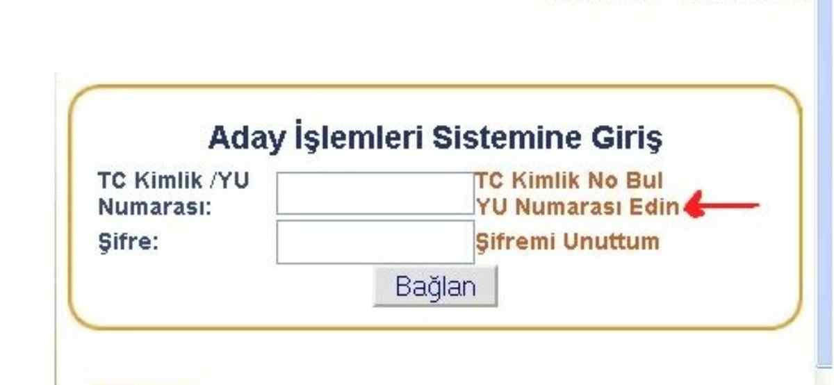 Yu numarası ÖSYM'den nasıl alınır