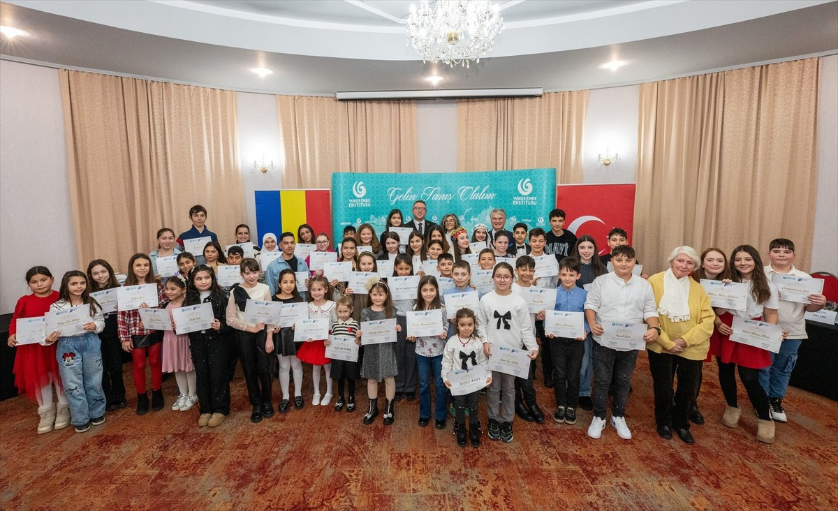 Yunus Emre Enstitüsü (YEE), Romanya'da yürüttüğü Tercihim Türkçe Projesi kapsamında Köstence'de...