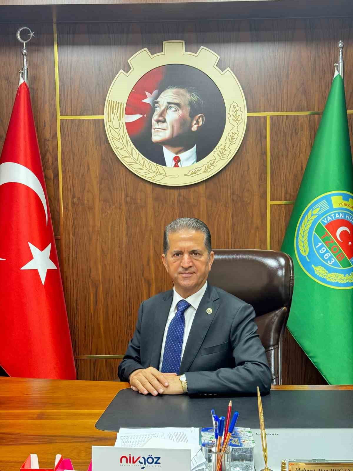 YÜREĞİR ZİRAAT ODASI BAŞKANI MEHMET AKIN DOĞAN, YAKLAŞAN HASAT DÖNEMİ ÖNCESİNDE AYÇİÇEĞİ VE SOYA...