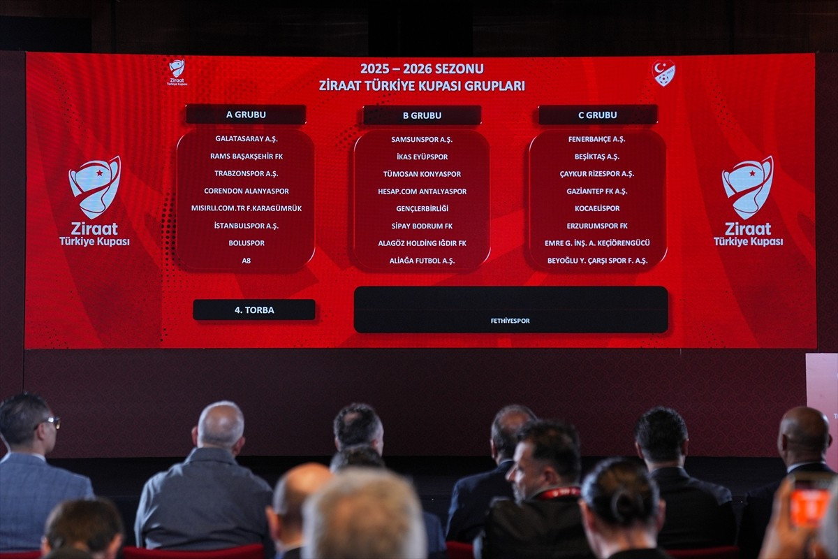 Ziraat Türkiye Kupası'nda 24 takımın mücadele edeceği grup aşamasında eşleşmeler, Türkiye Futbol...