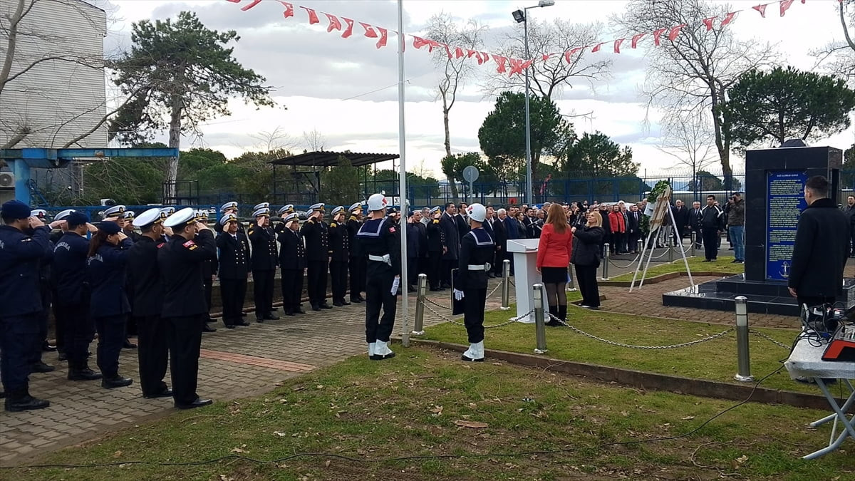 Zonguldak'ın Karadeniz Ereğli ilçesinde, İstiklal Savaşı'nın ilk deniz şehidi Recep Kahya ile...