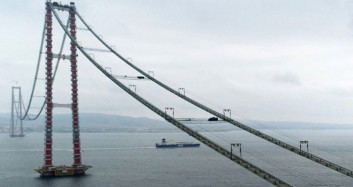 1915 Çanakkale Köprüsü'nde Çalışmalar Devam Ediyor
