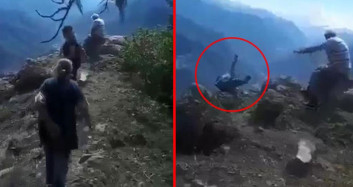 70 Yaşındaki Kadın Uçurumdan Düştü O Anları Damadı Görüntüledi!