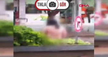 Antalya'da Sinir Krizi Geçiren Kadın Önce Araç Camlarını Kırdı Sonra Soyundu