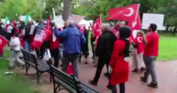 Beyaz Saray Önünde Barış Pınarı Harekatı'na Destek Gösterisi Düzenledi