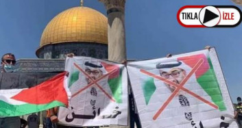 Filistinliler,BAE Heyetini Mescid-i Aksa'dan Çıkardı