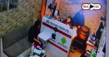 Telefon Bataryasının Patlama Anı Kamerada