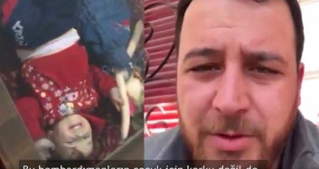 Kızı Korkmasın Diye Bomba Seslerini Oyuna Dönüştüren Suriyeli Baba