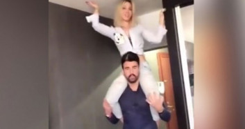 Ciciş Esra, Taha'nın Omzuna Çıktı Ve...