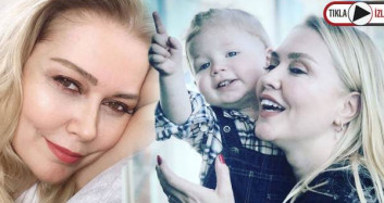 Didem Uzel, Oğlu Leo Aslan'ın Havuz Keyfini Paylaştı