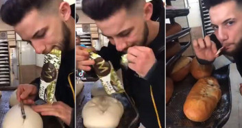 Ekmek Fırınında Rezalet Görüntüler Sosyal Medyayı Salladı