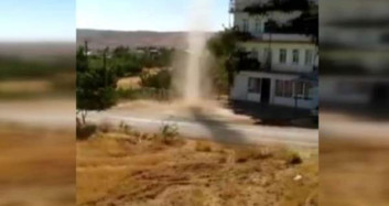 Elazığ'da Meydana Gelen Hortum Kameralara Yansıdı