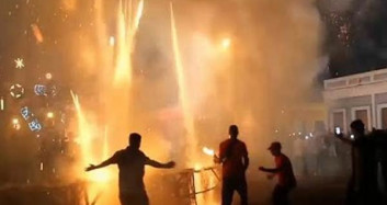 Sancaktepe'de Korkutan Havai Fişek Kazası!