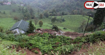Rize'de Toprak Kayması